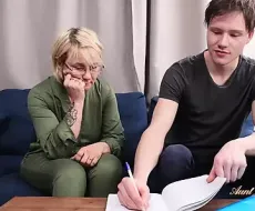 AuntJudysXXX - 48yo Stepmom Nadine Helps Stepson with Homework